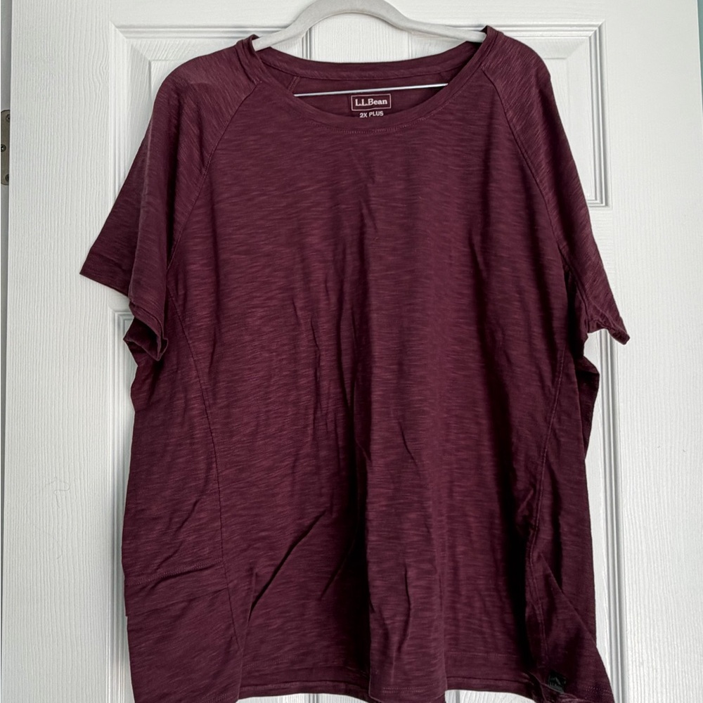 L.L. Bean Women’s Maroon Short Sleeve Tee